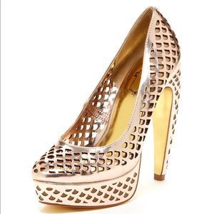 Ted Baker Rose Gold Platform Heels